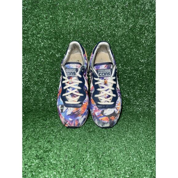 Converse Run Star Trainer Floral Print Sneakers Girls Size 8 Retro One Star - Picture 4 of 8